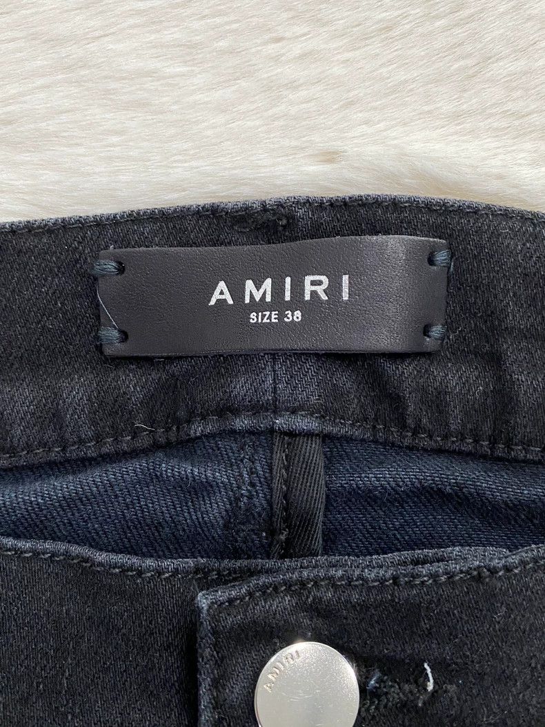 Amiri Amiri Black Purple Paisley Patch Jeans Size US 38 / EU 54 - 2 Thumbnail