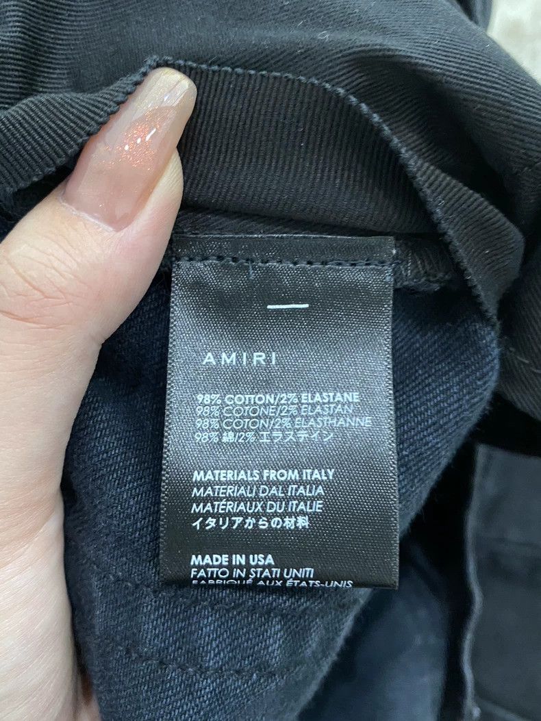 Amiri Amiri Black Purple Paisley Patch Jeans Size US 38 / EU 54 - 4 Thumbnail