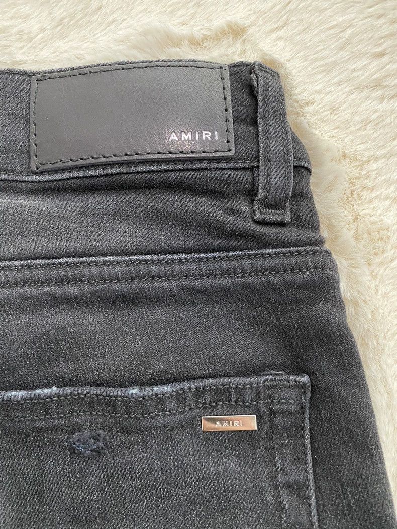 Amiri Amiri Black Purple Floral Patchwork Jeans Size US 32 / EU 48 - 3 Thumbnail