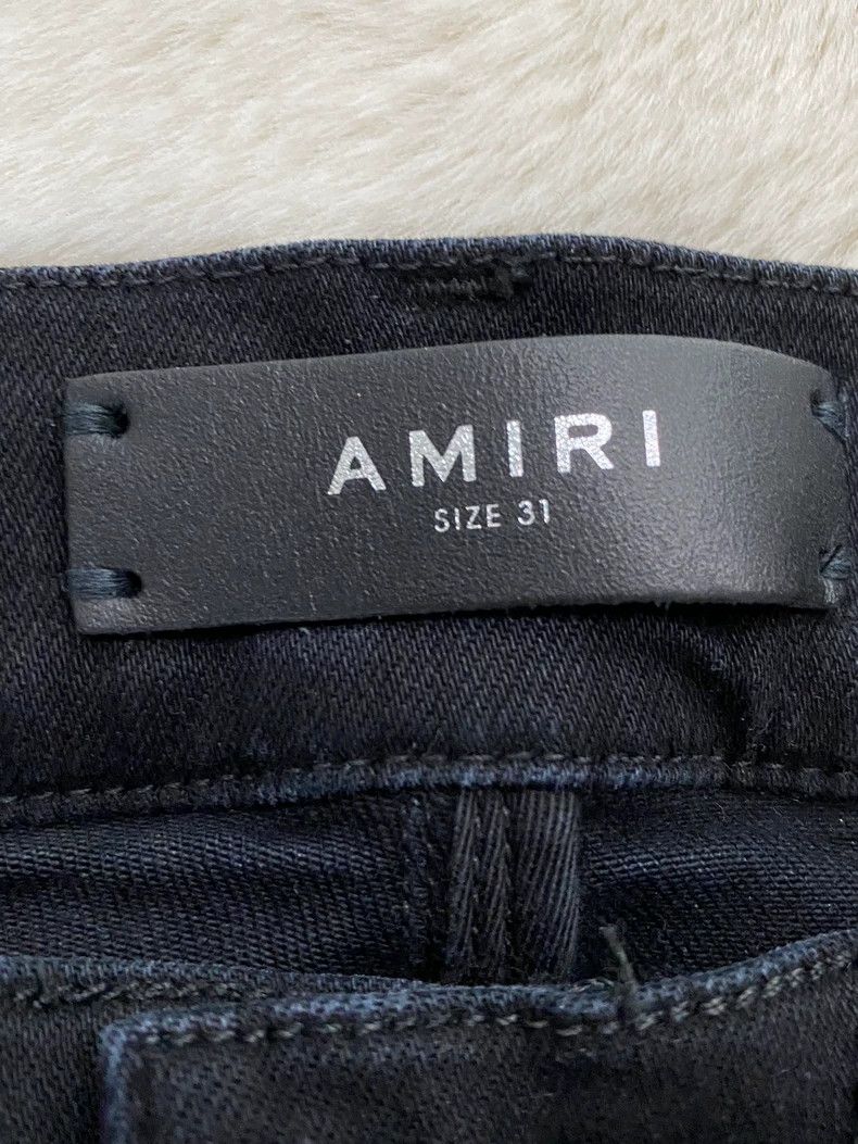 Amiri Amiri Black Blue Floral Jeans MX1 Size US 31 - 2 Thumbnail