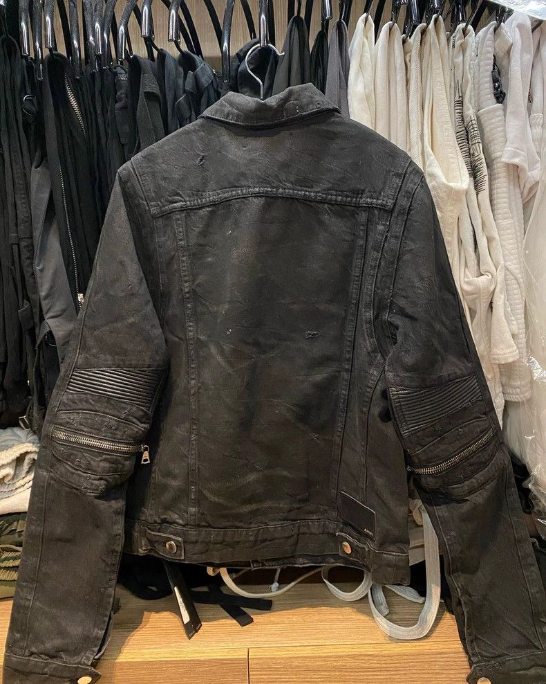 Amiri Amiri Washed Black MX2 Denim Jacket Size US S / EU 44-46 / 1 - 2 Thumbnail