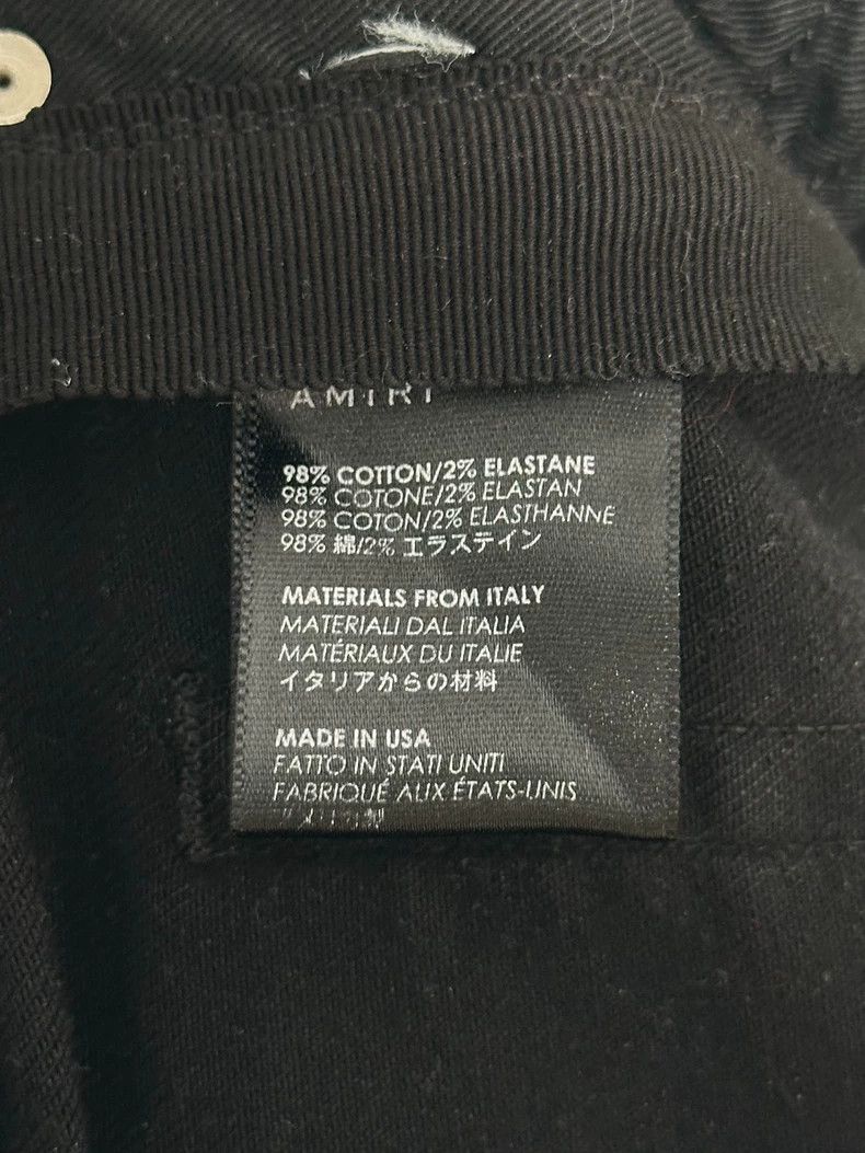 Amiri Amiri Black Distressed Denim Pants Size US 31 - 8 Thumbnail