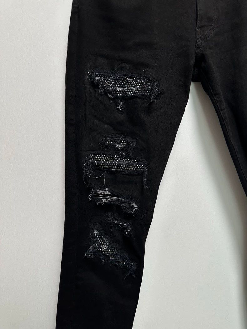 Amiri Amiri Black Distressed Denim Pants Size US 31 - 3 Thumbnail