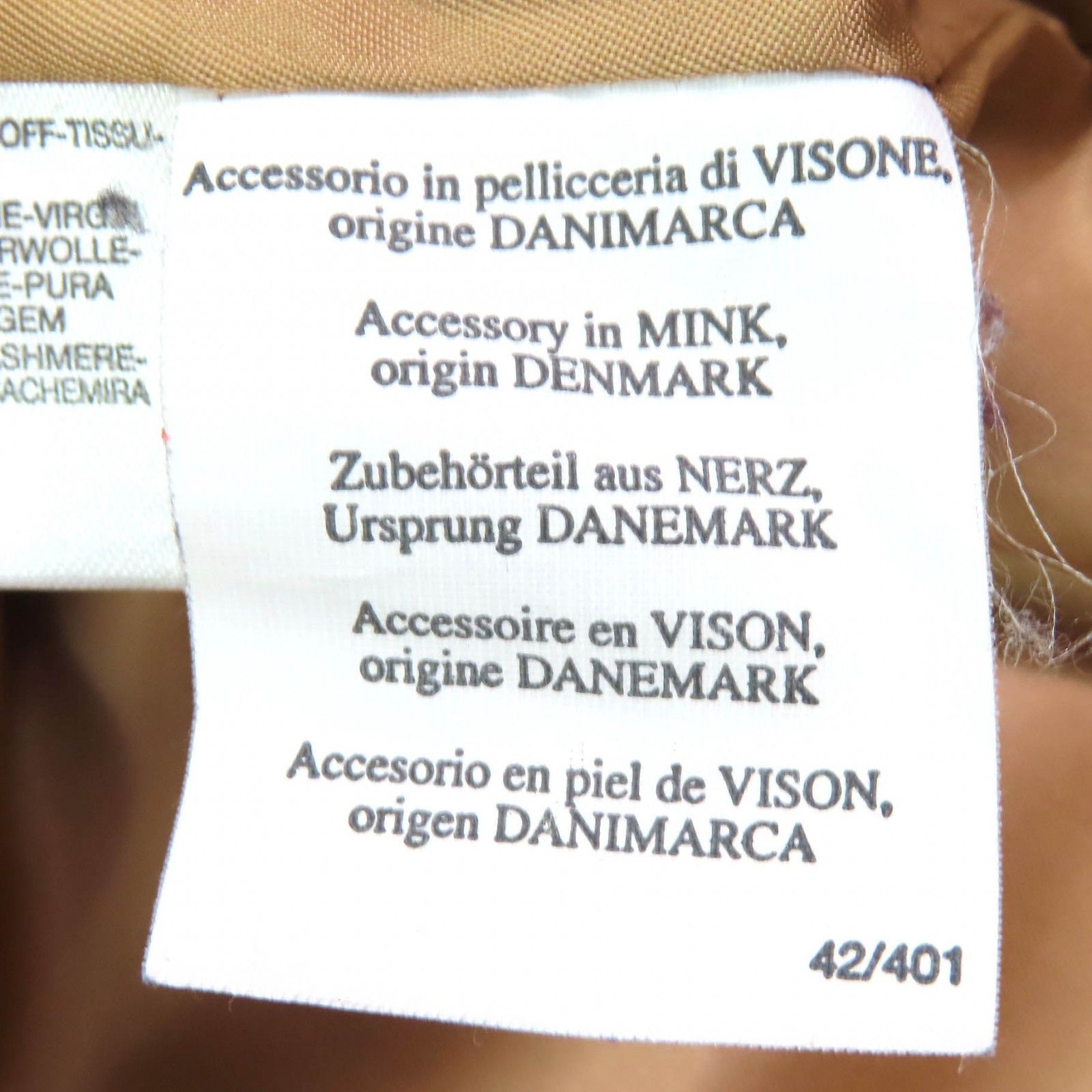 Max Mara MaxMara Max Mara White Tag Mink Fur Wool Cashmere Coat Others Outerwear Size ONE SIZE - 10 Thumbnail