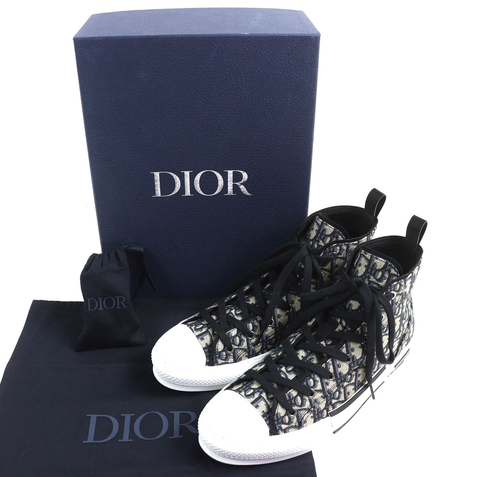 Dior Dior Dior B23 Oblique Logo High Cut Sneakers Others Shoes 3SH126ZSA H961 B23 Size ONE SIZE - 2 Thumbnail