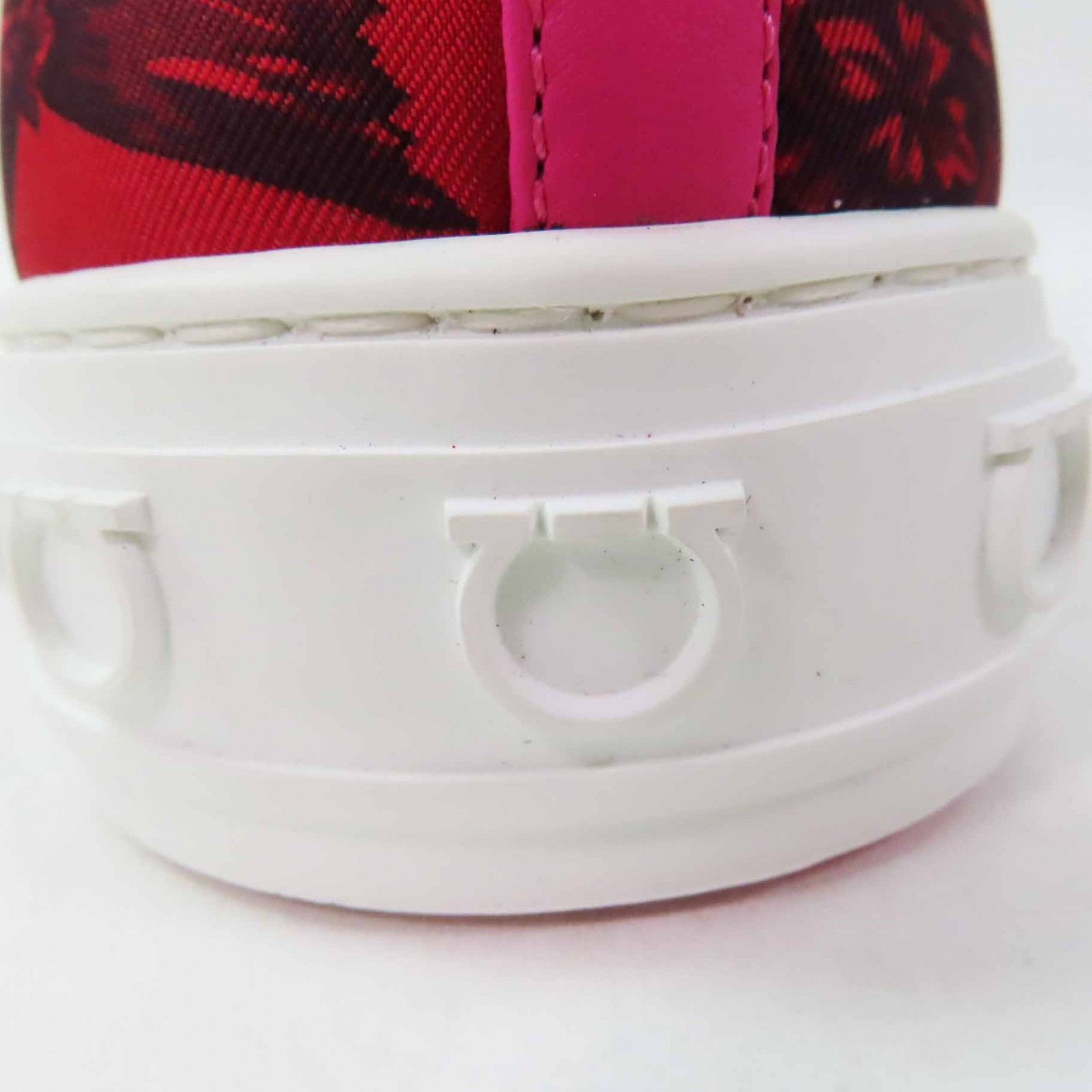 Salvatore Ferragamo Salvatore Ferragamo Salvatore Ferragamo MAFALDA 1 Fabric Leather High Cut Sneakers Leather Shoes Size ONE SIZE - 10 Thumbnail