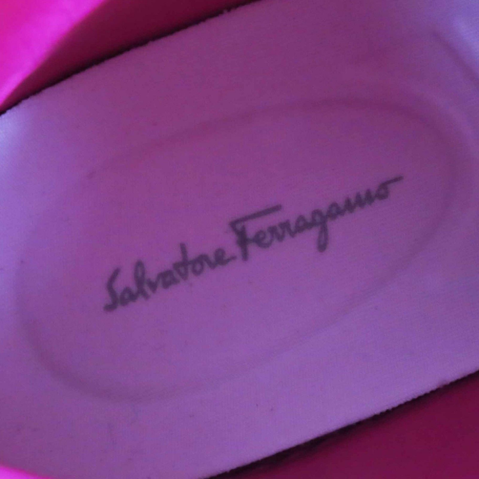 Salvatore Ferragamo Salvatore Ferragamo Salvatore Ferragamo MAFALDA 1 Fabric Leather High Cut Sneakers Leather Shoes Size ONE SIZE - 7 Thumbnail