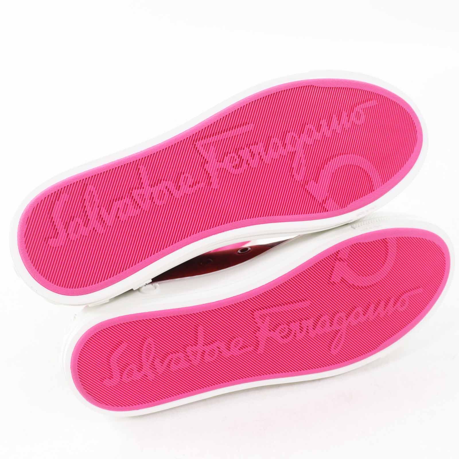 Salvatore Ferragamo Salvatore Ferragamo Salvatore Ferragamo MAFALDA 1 Fabric Leather High Cut Sneakers Leather Shoes Size ONE SIZE - 6 Thumbnail
