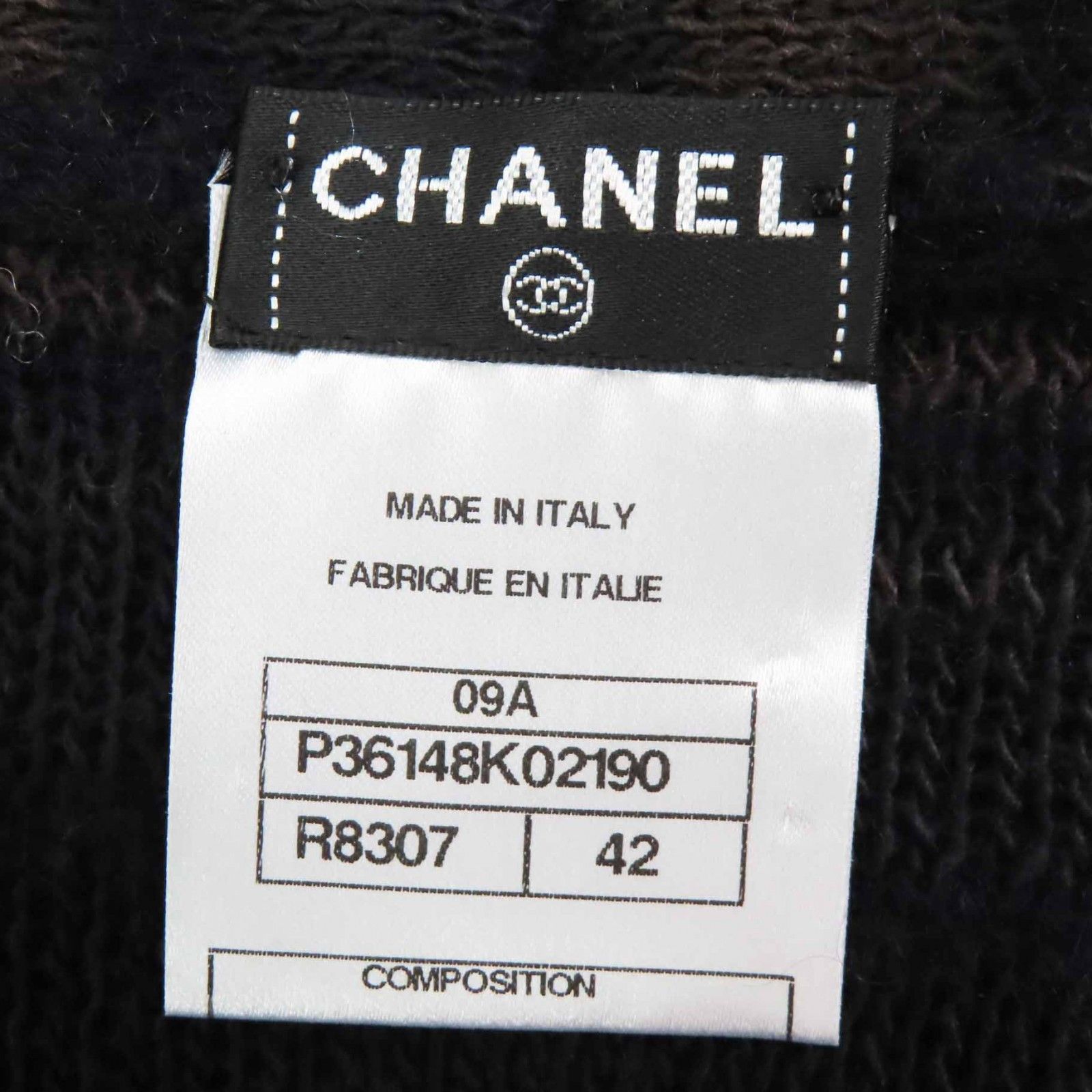 Chanel Chanel Chanel COCO Mark Wool Mohair Knit Cardigan Natural Material Tops P36148 DUTY FREE for USA Size ONE SIZE - 7 Thumbnail