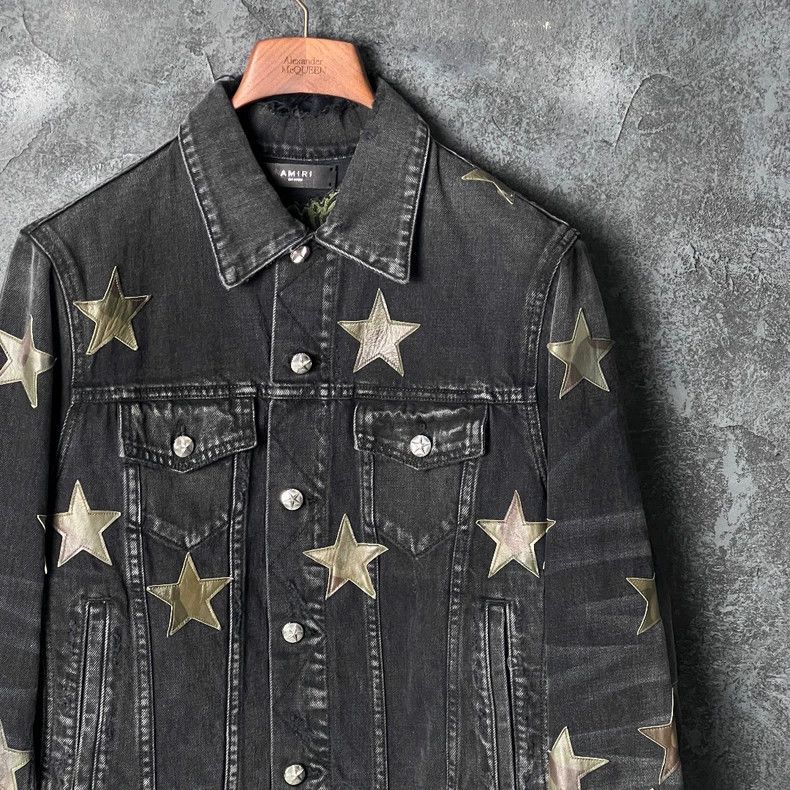 Amiri AMIRI Star Print Denim Jacket Size US S / EU 44-46 / 1 - 3 Thumbnail