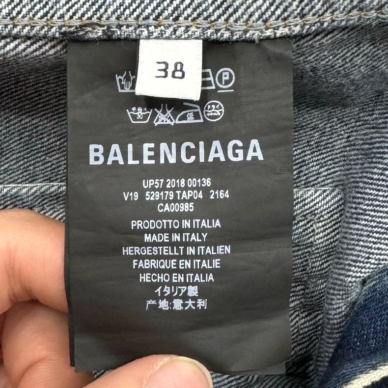 Balenciaga Limited Edition Graffiti Denim Jacket Size US M / EU 48-50 / 2 - 6 Thumbnail