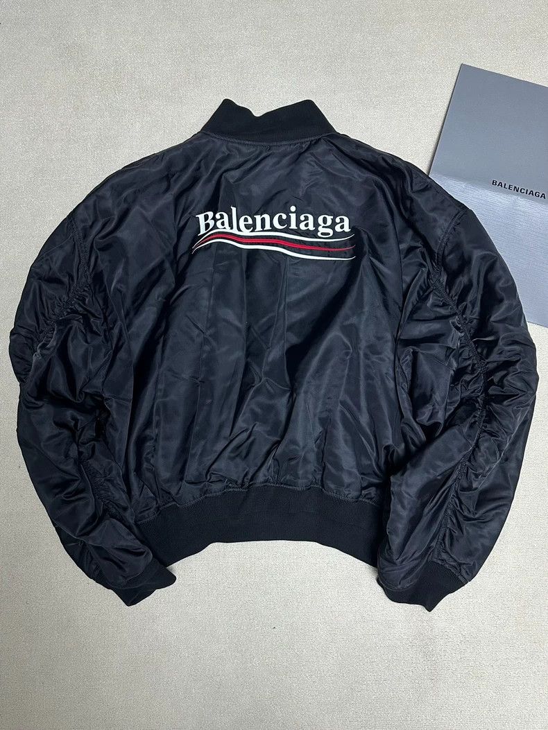 Balenciaga Balenciaga Embroidered Bomber Jacket 24ss Size US L / EU 52-54 / 3 - 3 Thumbnail
