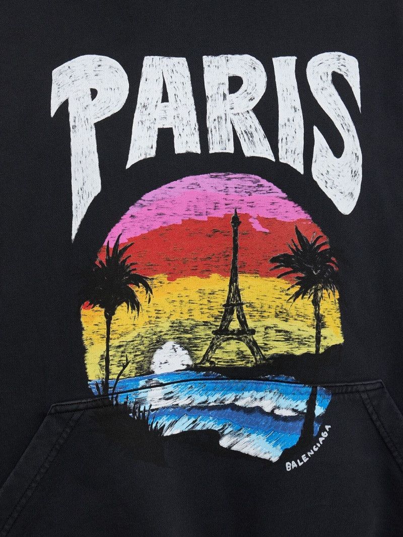 Balenciaga Paris Tropical Hoodie in Black Size US XS / EU 42 / 0 - 3 Thumbnail
