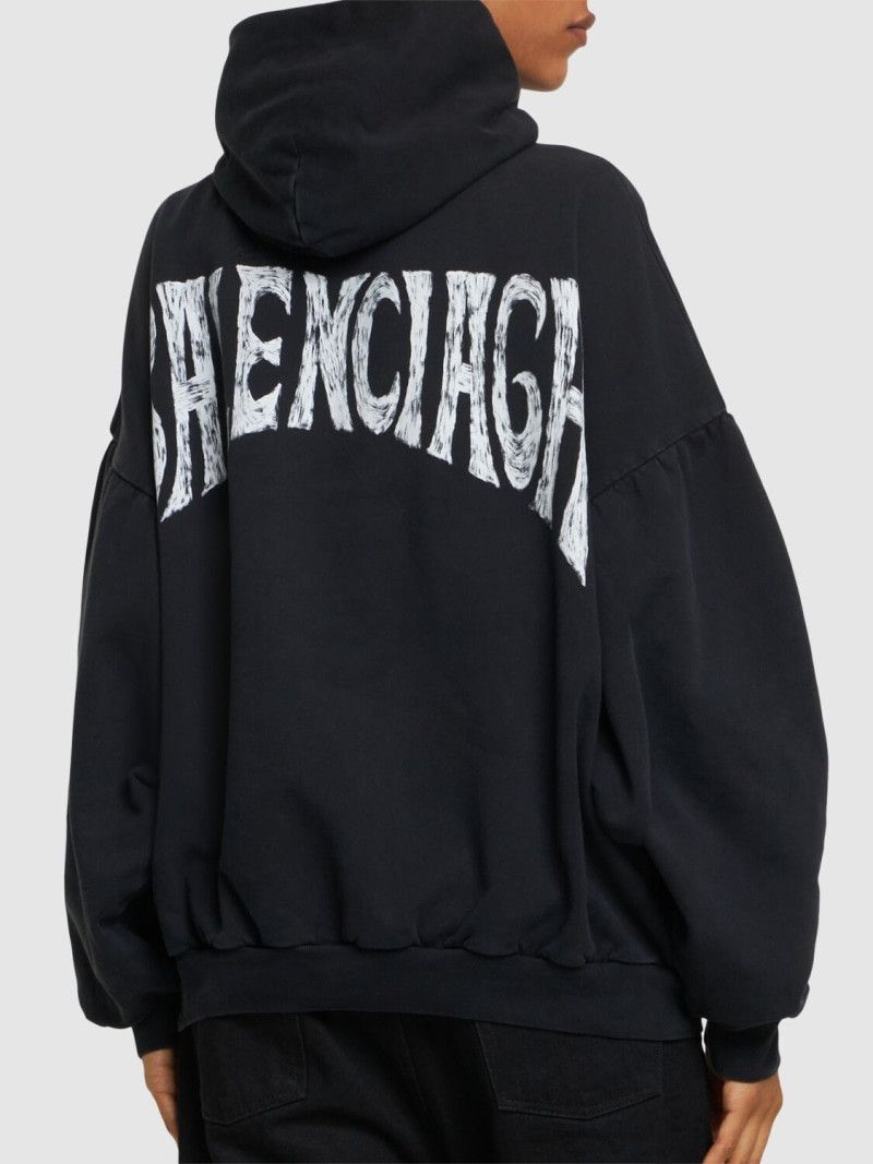 Balenciaga Paris Tropical Hoodie in Black Size US XL / EU 56 / 4 - 2 Thumbnail