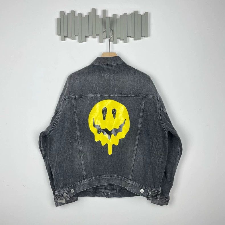 Balenciaga Balenciaga SS21 Denim Jacket with Print Size US XS / EU 42 / 0 - 2 Thumbnail