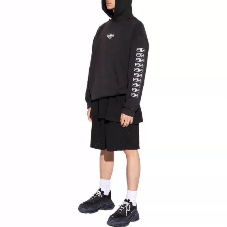 Balenciaga Balenciaga BB Pairs Icon Hoodie Size US L / EU 52-54 / 3 - 8 Thumbnail