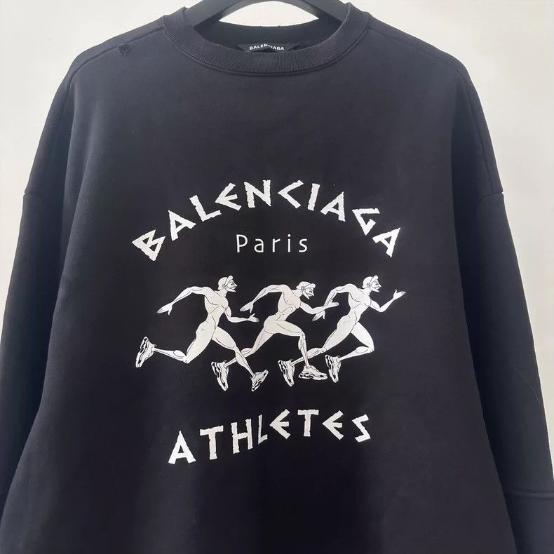 Balenciaga Balenciaga SS21 Marathon Logo Sweatshirt Size US XS / EU 42 / 0 - 3 Thumbnail