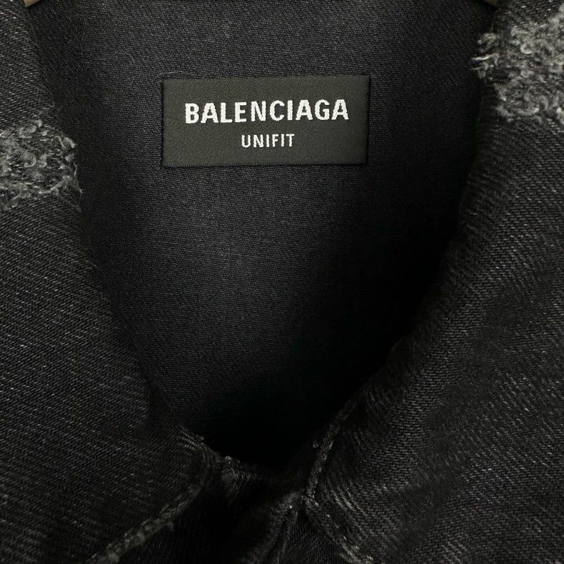 Balenciaga Balenciaga Embroidered Logo Denim Jacket Size US XS / EU 42 / 0 - 5 Thumbnail