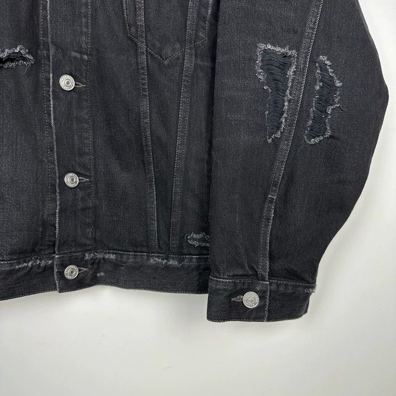 Balenciaga Balenciaga Embroidered Logo Denim Jacket Size US XS / EU 42 / 0 - 4 Thumbnail