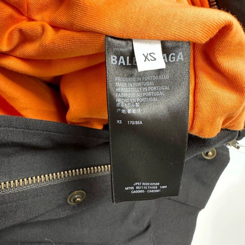 Balenciaga Balenciaga Embroidered Logo Hooded Jacket Size US XS / EU 42 / 0 - 6 Thumbnail