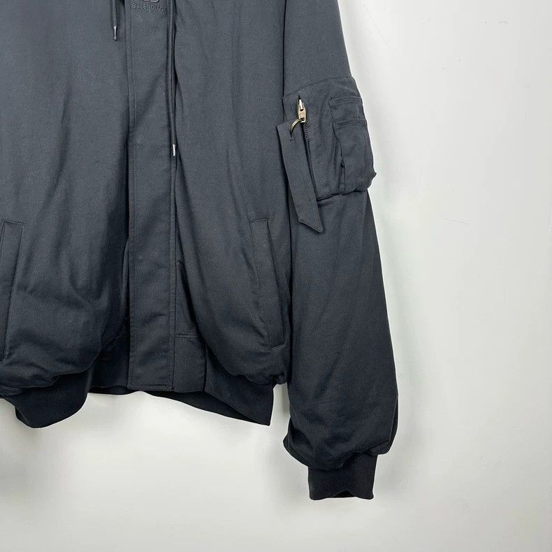 Balenciaga Balenciaga Embroidered Logo Hooded Jacket Size US XS / EU 42 / 0 - 4 Thumbnail
