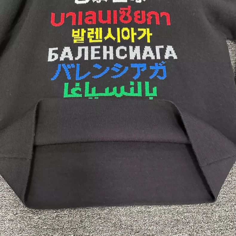 Balenciaga Balenciaga Multilingual Logo Sweater Size US XS / EU 42 / 0 - 5 Thumbnail