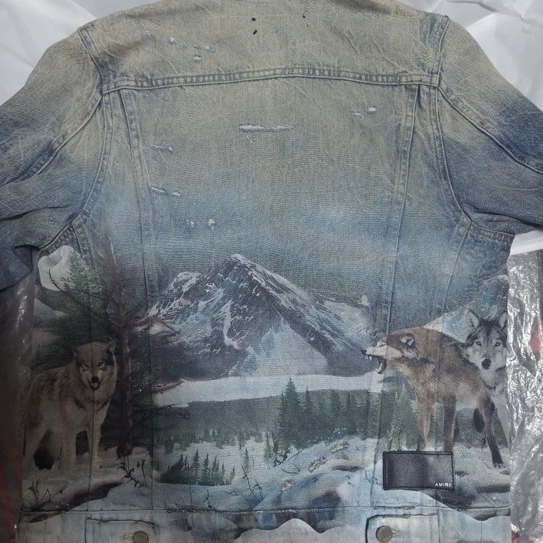 Amiri Amiri Snow Wolf Denim Jacket Size M Size US M / EU 48-50 / 2 - 3 Thumbnail
