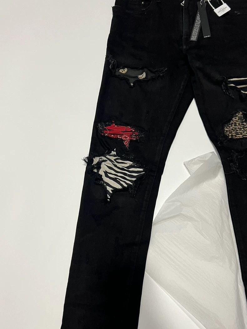Amiri Amiri Leopard Print Slim Fit Jeans Size US 32 / EU 48 - 2 Thumbnail