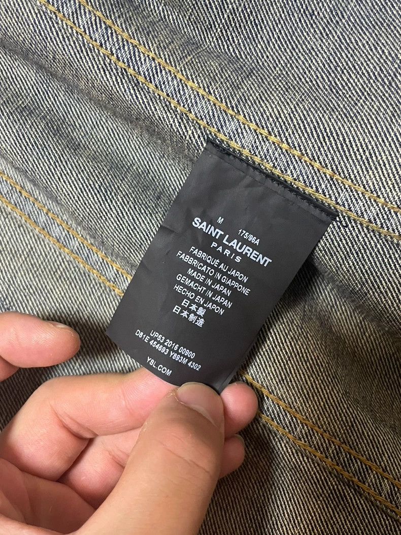 Saint Laurent Paris Saint Laurent Denim Jacket in Shark Blue Size US M / EU 48-50 / 2 - 4 Thumbnail