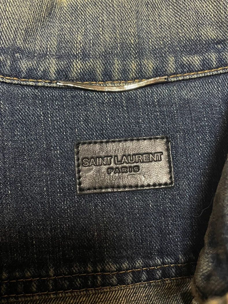 Saint Laurent Paris Saint Laurent Denim Jacket in Shark Blue Size US M / EU 48-50 / 2 - 3 Thumbnail