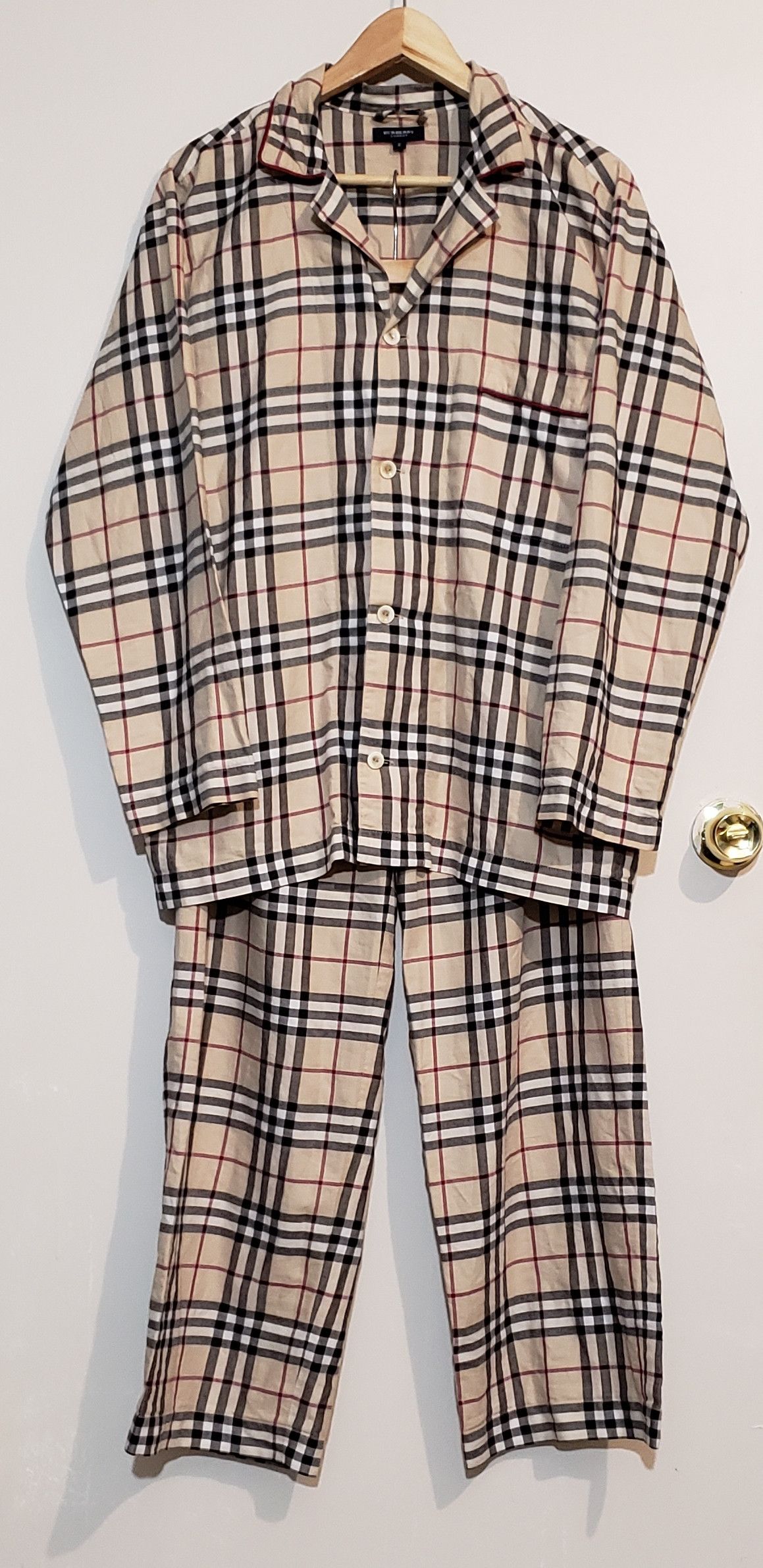 Burberry mens hot sale pajama set