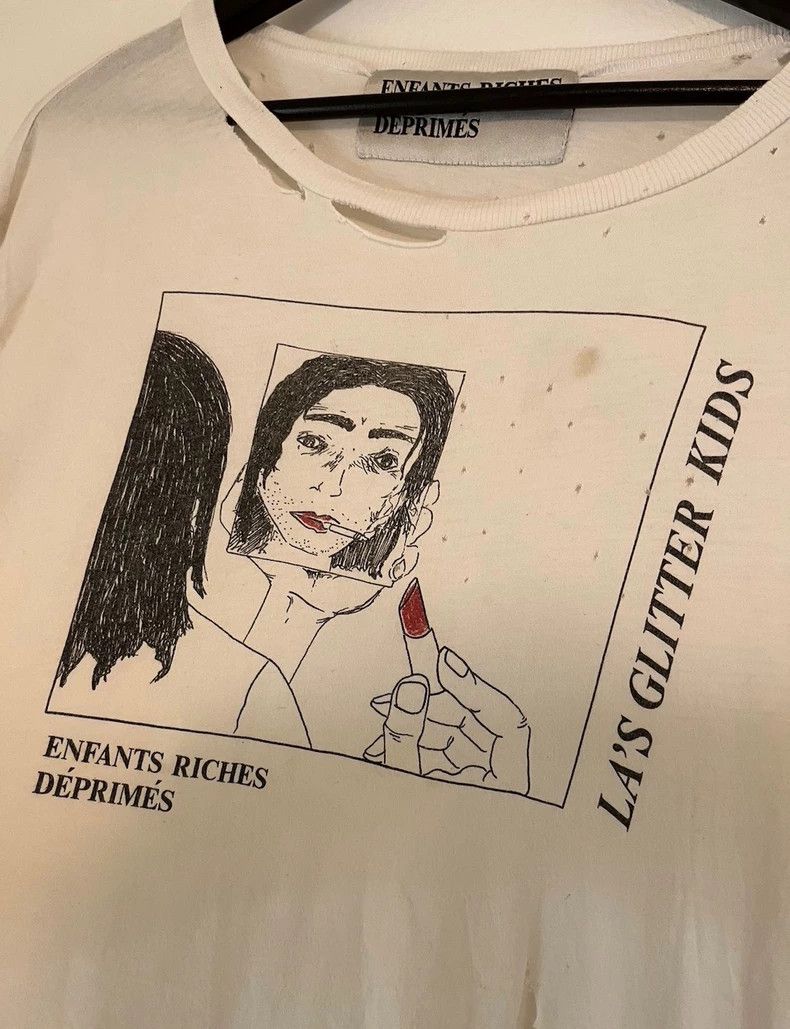 Enfants Riches Deprimes Children’s Lipstick Print Short Sleeve Shirt Size US M / EU 48-50 / 2 - 5 Thumbnail