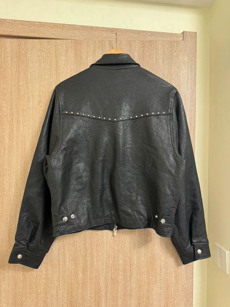 Enfants Riches Deprimes Black Leather Jacket with Silver Studs Size US M / EU 48-50 / 2 - 2 Thumbnail