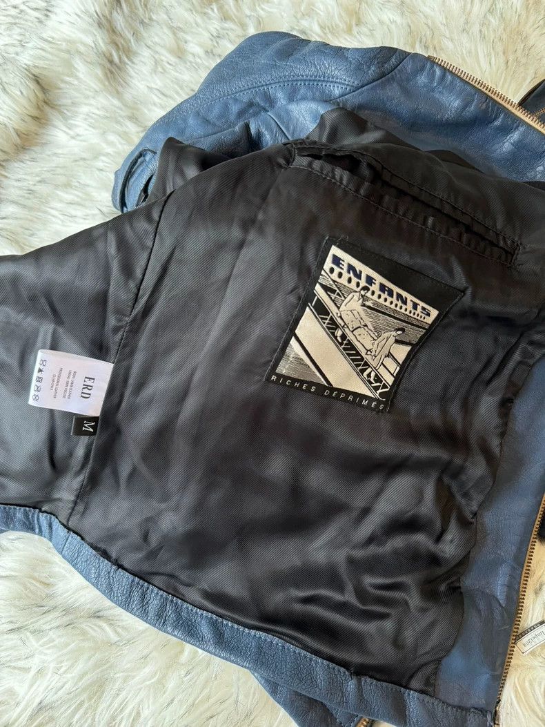Enfants Riches Deprimes Blue Bull Leather Jacket for Men Size US L / EU 52-54 / 3 - 7 Thumbnail