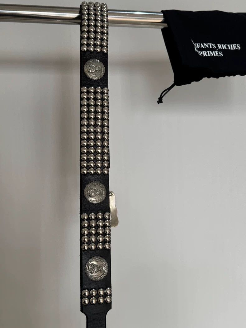 Enfants Riches Deprimes Custom Silver Studded Rose Belt Size ONE SIZE - 3 Thumbnail