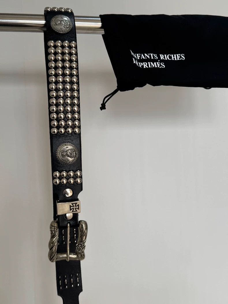 Enfants Riches Deprimes Custom Silver Studded Rose Belt Size ONE SIZE - 2 Thumbnail