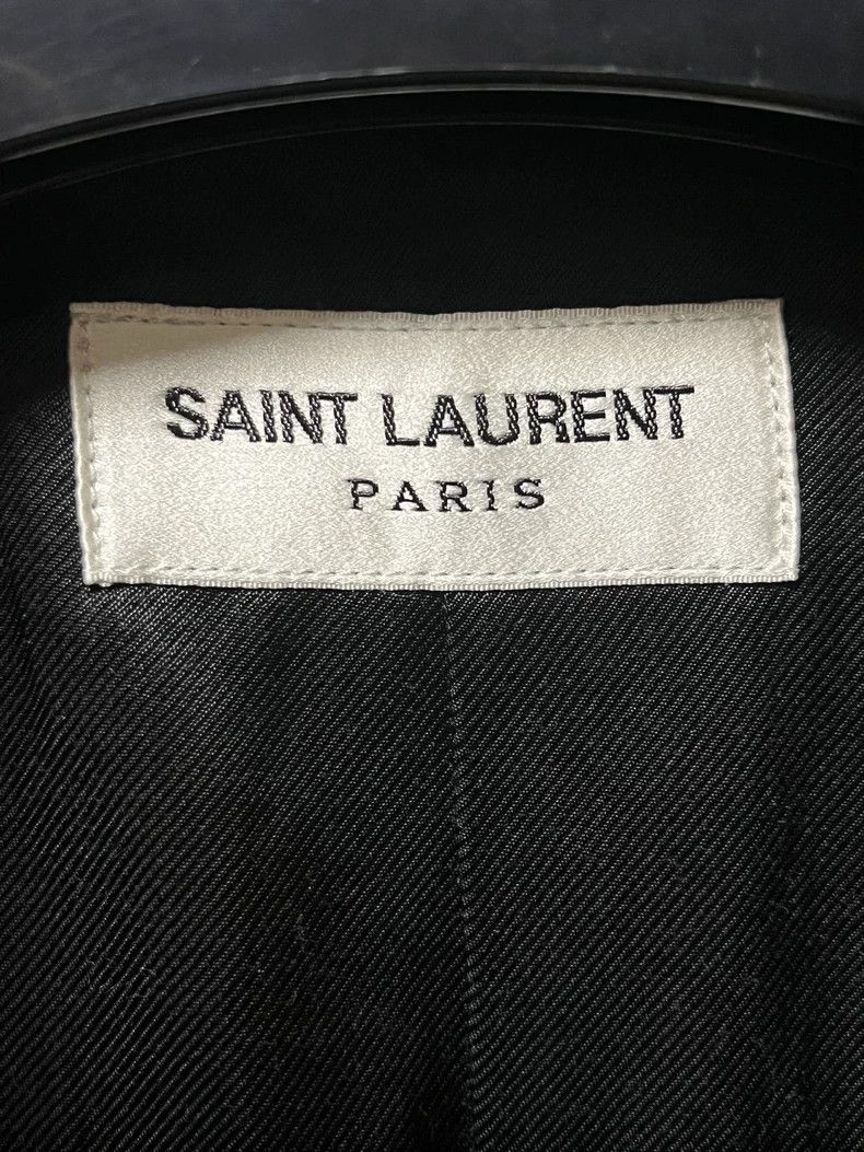 Saint Laurent Paris Saint Laurent Black Leather Baseball Jacket Size US L / EU 52-54 / 3 - 4 Thumbnail