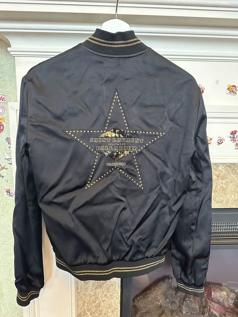 Saint Laurent Paris Saint Laurent Black Silk Jacket for Spring Size US M / EU 48-50 / 2 - 3 Thumbnail