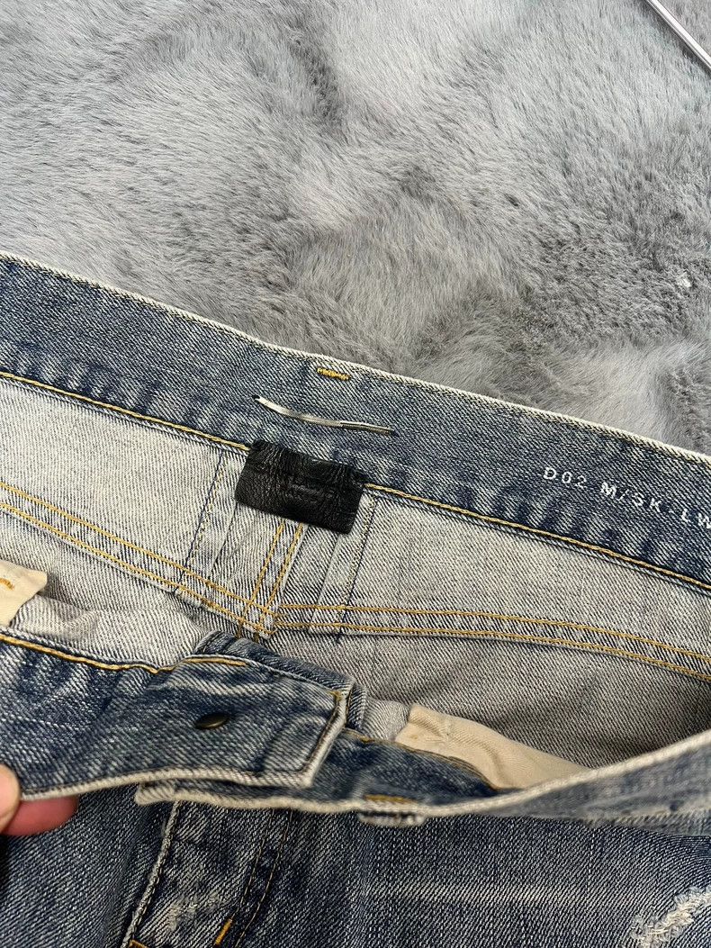 Saint Laurent Paris Saint Laurent Distressed Blue Denim Pants Size US 31 - 3 Thumbnail