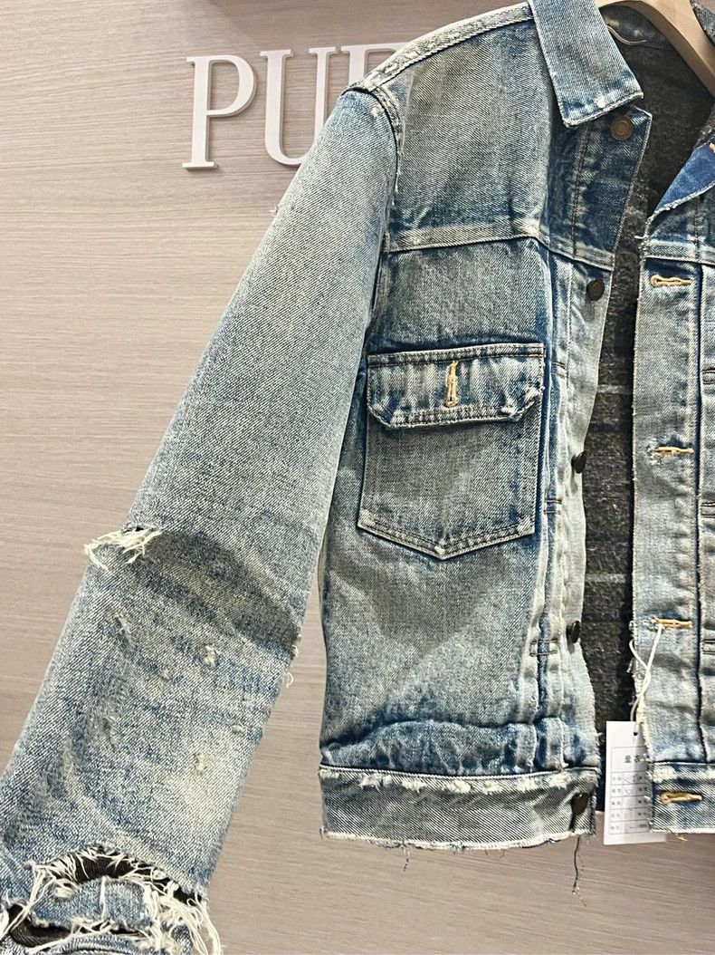 Saint Laurent Paris Saint Laurent Denim Jacket XS with Tags Size US XS / EU 42 / 0 - 8 Thumbnail