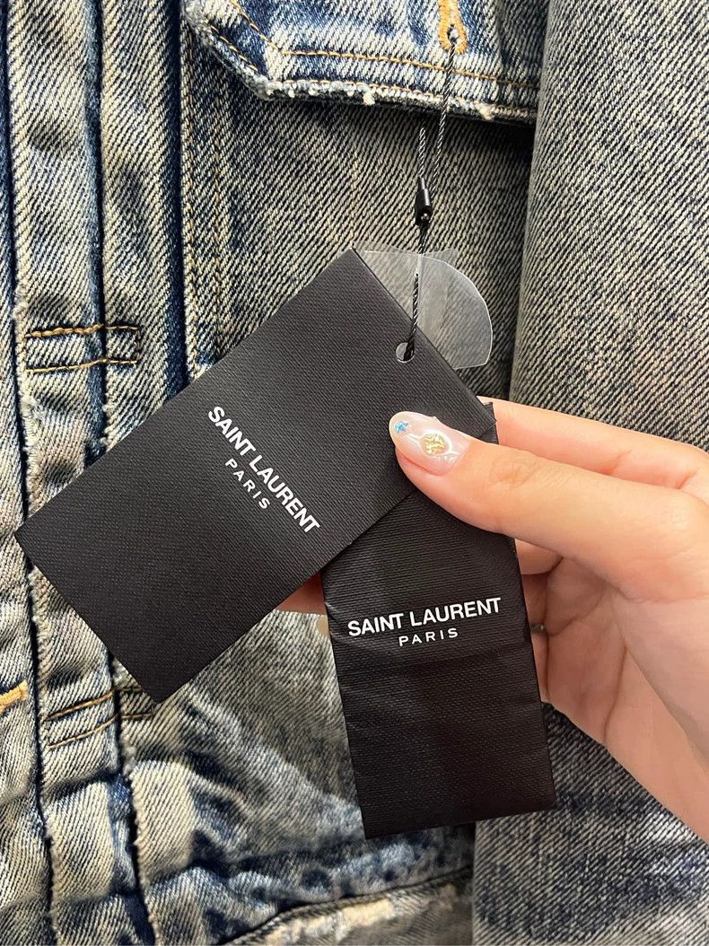 Saint Laurent Paris Saint Laurent Denim Jacket XS with Tags Size US XS / EU 42 / 0 - 3 Thumbnail