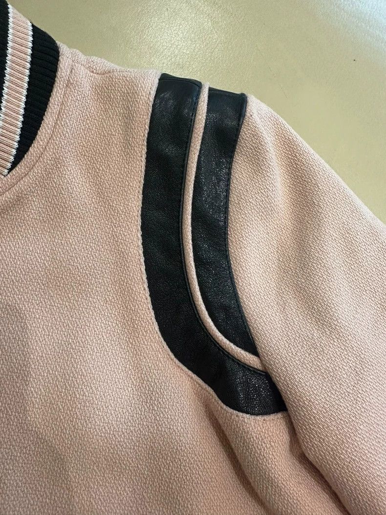 Saint Laurent Paris Saint Laurent Pink Black Baseball Jacket Size US M / EU 48-50 / 2 - 5 Thumbnail