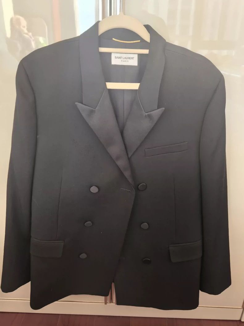 Saint Laurent Paris Saint Laurent Women's Double-Breasted Blazer Size US M / EU 48-50 / 2 - 2 Thumbnail