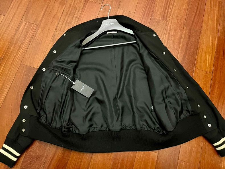 Saint Laurent Paris Saint Laurent Black Baseball Jacket Size US M / EU 48-50 / 2 - 4 Thumbnail