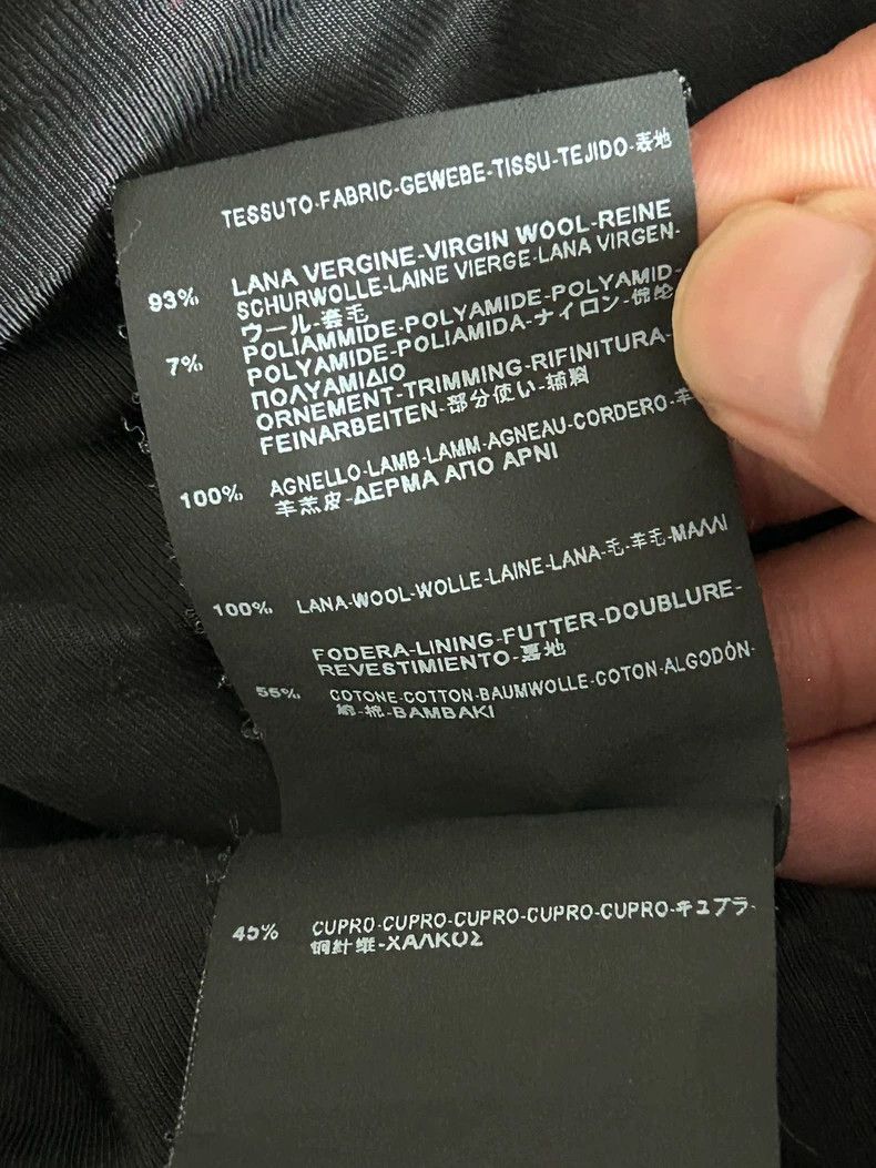 Saint Laurent Paris Saint Laurent Black Wool Leather Zip Jacket Size US L / EU 52-54 / 3 - 5 Thumbnail