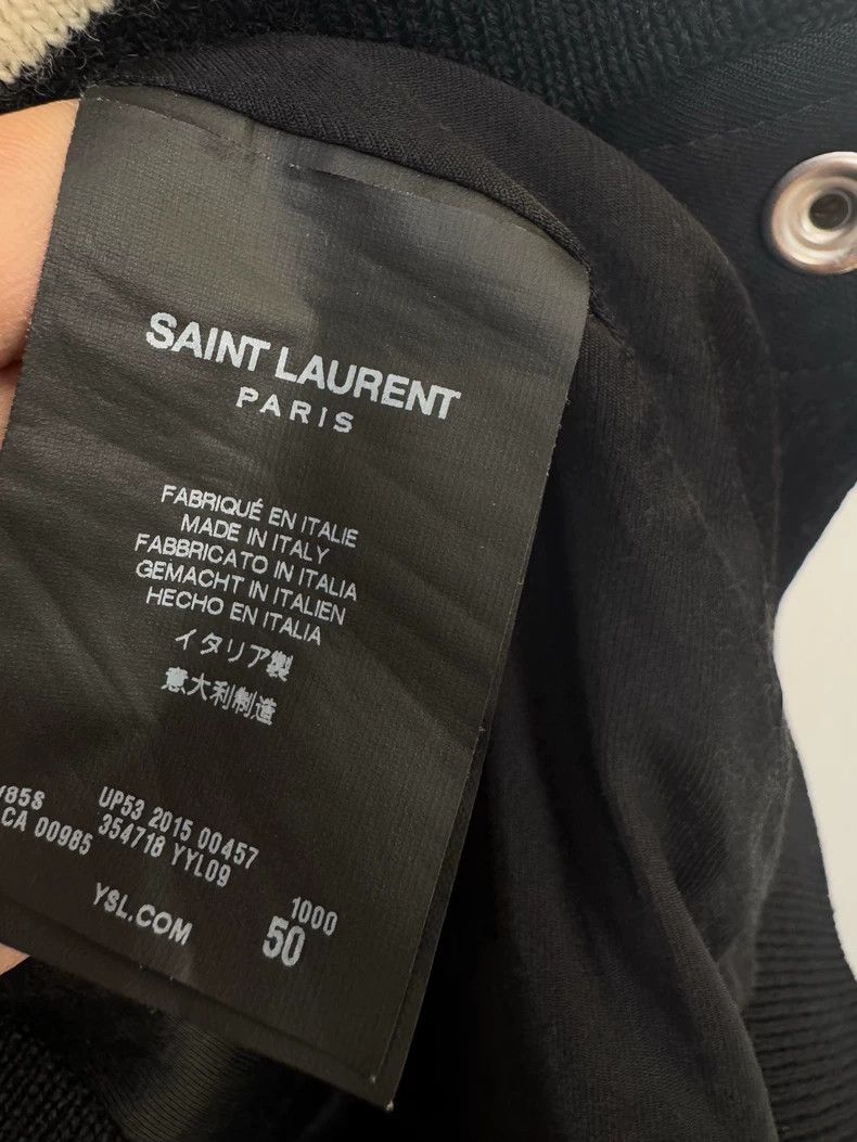Saint Laurent Paris Saint Laurent Black Baseball Jacket Size US L / EU 52-54 / 3 - 3 Thumbnail