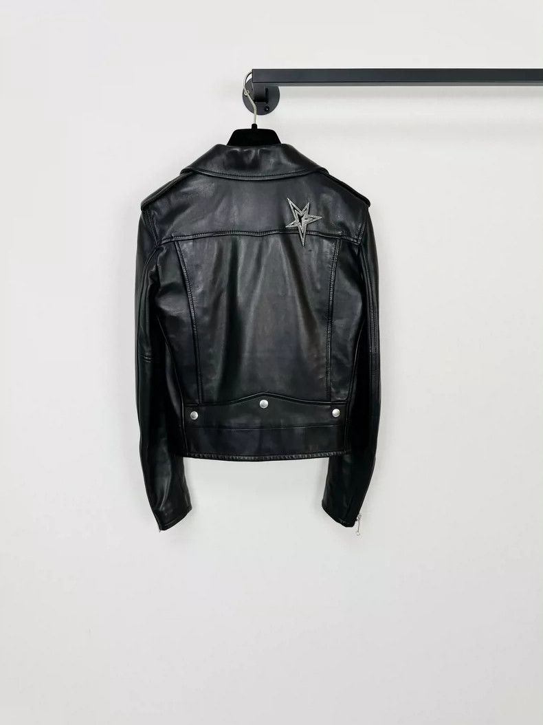 Saint Laurent Paris Saint Laurent Leather Biker Jacket in Black Size US S / EU 44-46 / 1 - 6 Thumbnail