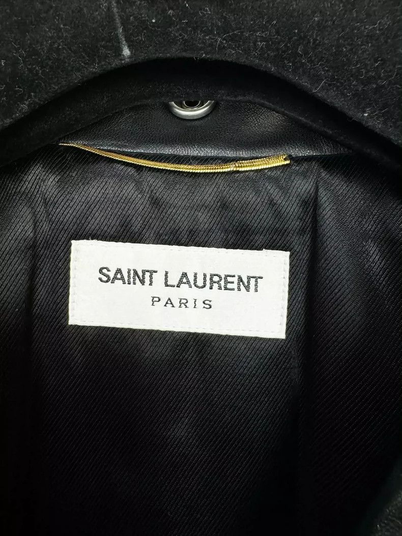 Saint Laurent Paris Saint Laurent Leather Biker Jacket in Black Size US S / EU 44-46 / 1 - 2 Thumbnail