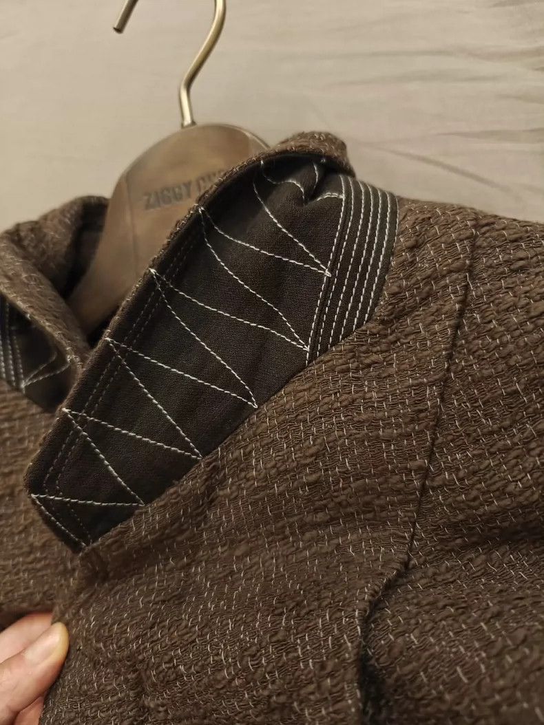 Ziggy Chen Ziggy Chen Textured Suit in Brown Color Size US M / EU 48-50 / 2 - 3 Thumbnail