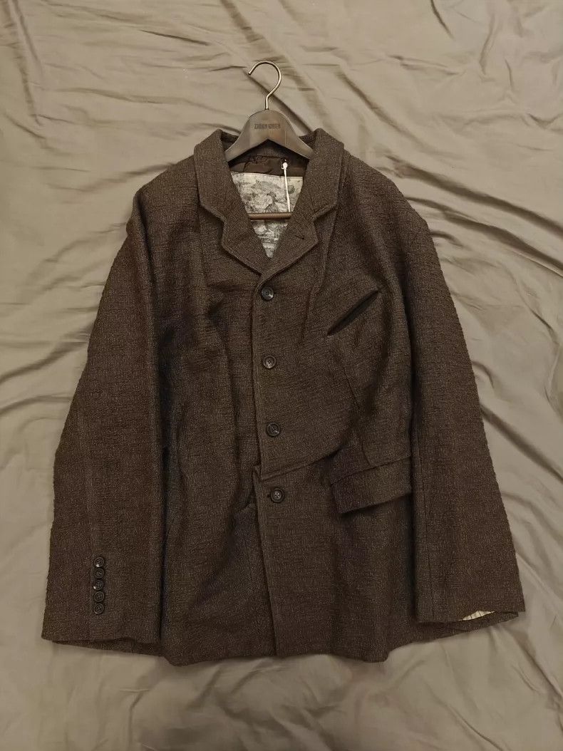 Ziggy Chen Ziggy Chen Textured Suit in Brown Color Size US M / EU 48-50 / 2 - 2 Thumbnail